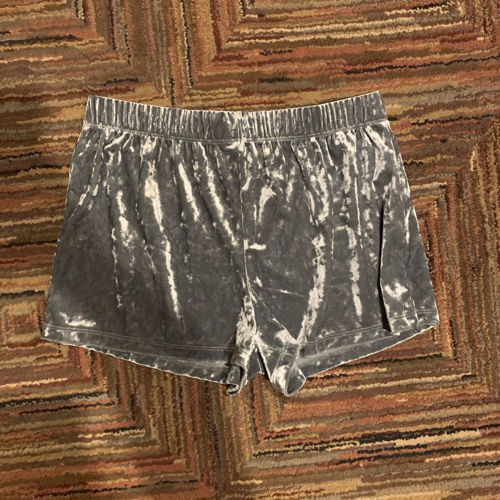 Forever 21 velvet material shorts